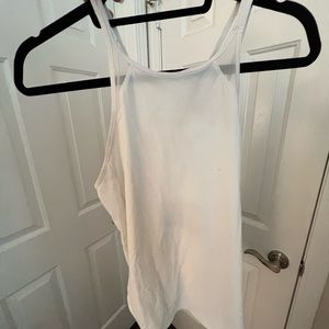 White Lululemon workout top